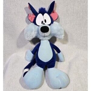 Sylvester Tiny Toon Adventures Furrball 18" Plush Toy Applause 1990 WARNER  Blue